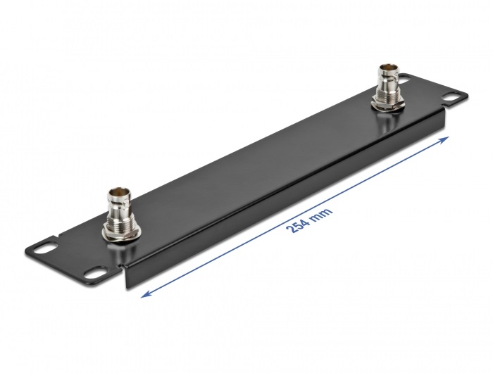 Delock 66851 10" 1U 2xBNC anya fekete panel