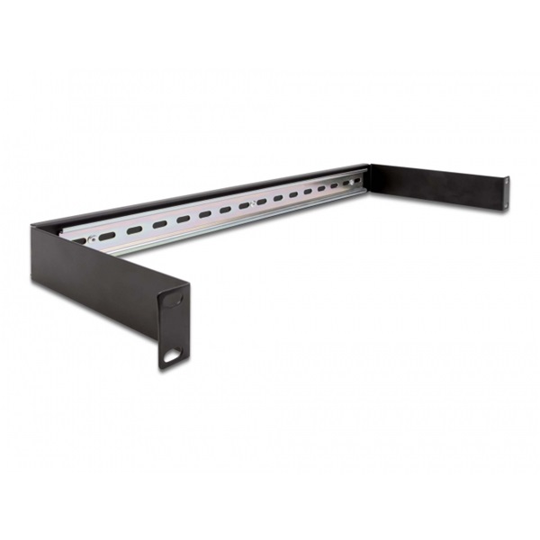 Delock 66883 19" 1U fekete DIN sin panel