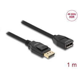 Delock 80001 1m DisplayPort 1.2 4K 60 Hz bővítőkábel