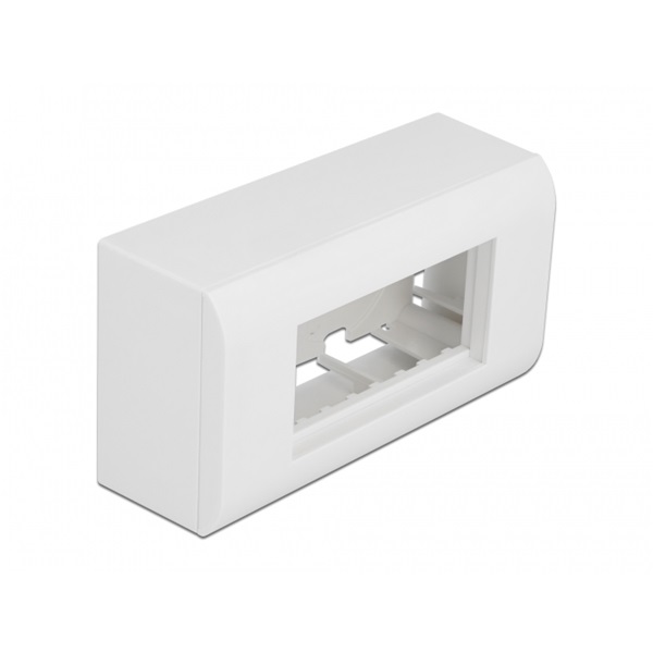 Delock 81333 Easy 45 152x82mm falra rögzíthető fehér ház