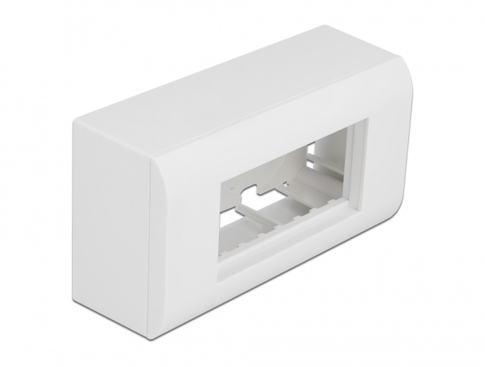 Delock 81333 Easy 45 152x82mm falra rögzíthető fehér ház