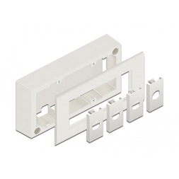 Delock 81333 Easy 45 152x82mm falra rögzíthető fehér ház
