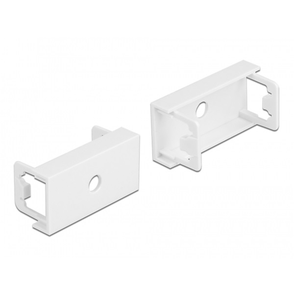 Delock 81368 Easy 45 45x22,5mm M6 10db-os kerek kivágású fehér modullemez