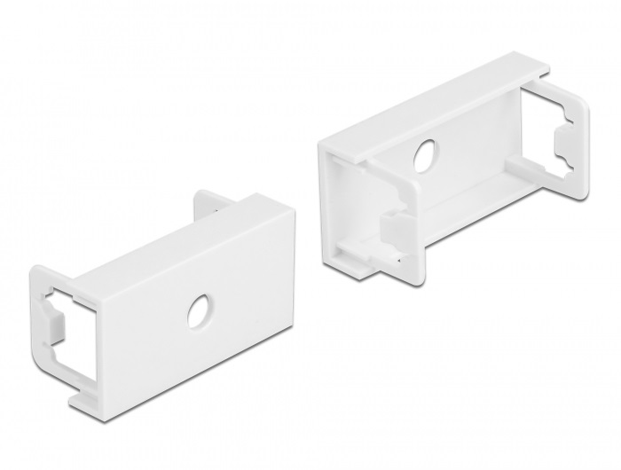 Delock 81368 Easy 45 45x22,5mm M6 10db-os kerek kivágású fehér modullemez