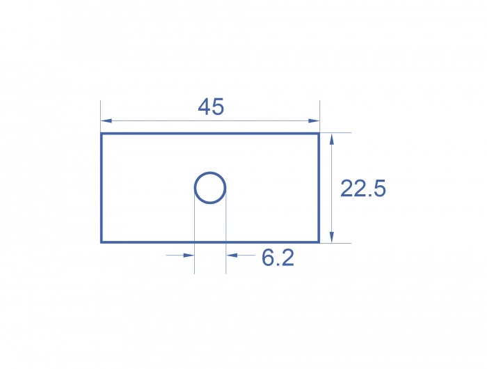 Delock 81368 Easy 45 45x22,5mm M6 10db-os kerek kivágású fehér modullemez