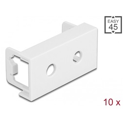 Delock 81369 Easy 45 45x22,5mm M6 10db-os dupla kerek kivágású fehér modullemez
