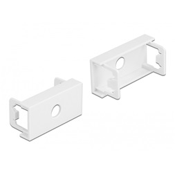Delock 81370 Easy 45 45x22,5mm M8 10db-os kerek kivágású fehér modullemez