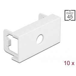 Delock 81370 Easy 45 45x22,5mm M8 10db-os kerek kivágású fehér modullemez