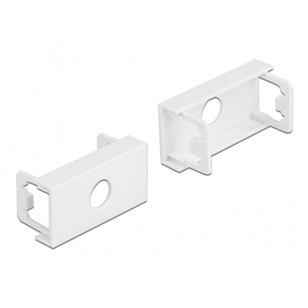 Delock 81372 Easy 45 45x22,5mm M10 10db-os kerek kivágású fehér modullemez