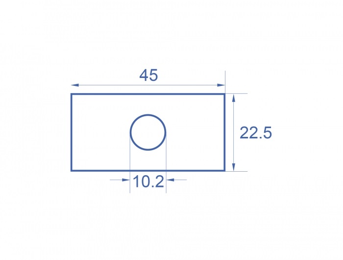 Delock 81372 Easy 45 45x22,5mm M10 10db-os kerek kivágású fehér modullemez