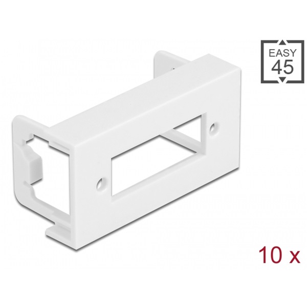 Delock 81374 Easy 45 45x22,5 mm 10db-os SC Duplex téglalap kivágású modullemez