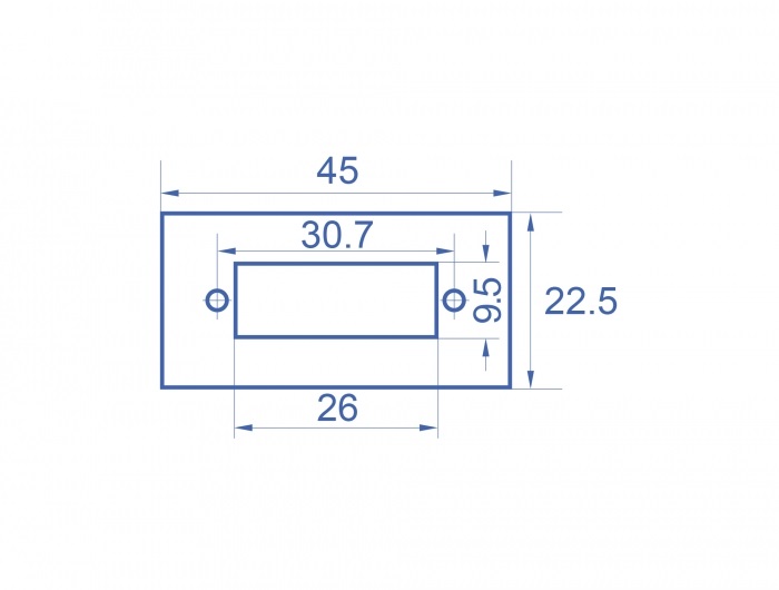 Delock 81374 Easy 45 45x22,5 mm 10db-os SC Duplex téglalap kivágású modullemez