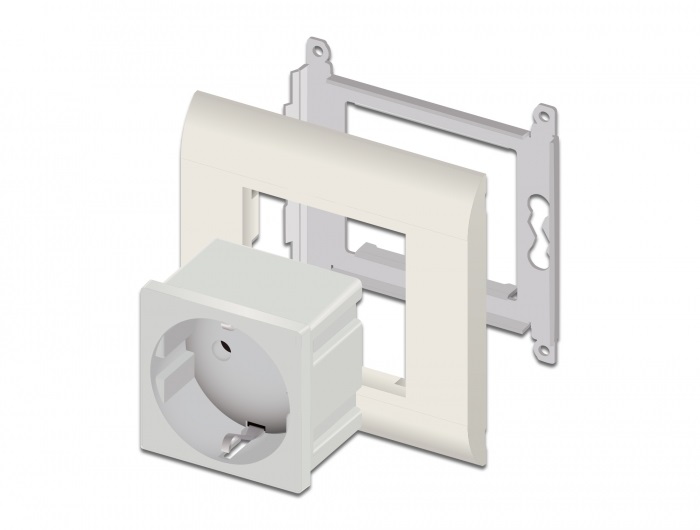 Delock 81392 Easy 45 45x45mm földelt hálózati csatlakozóaljzat