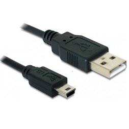 Delock 82273 USB 2.0-A > USB mini-B 5 pin 1 m apa / apa kábel