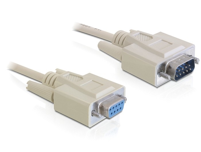 Delock 82984 RS-232 Sub-D9 apa/anya 1m soros kábel