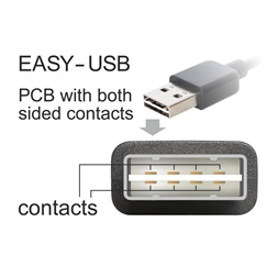 Delock 83359 EASY-USB 2.0-A apa > USB-B apa 2m kábel
