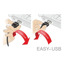 Delock 83360 EASY-USB 2.0-A apa > USB-B apa 3m kábel