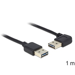 Delock 83464 1m USB 2.0 A apa-apa derékszögű kábel