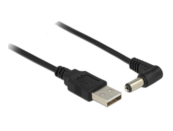 Delock 83578 1,5m USB/DC 5.5 x 2.1 mm apa tápkábel