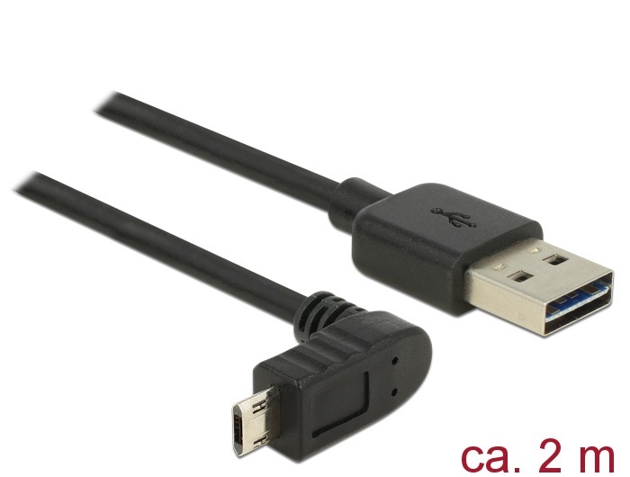 Delock 83856 Easy USB 2.0 A/Easy USB 2.0 Micro-B kábel