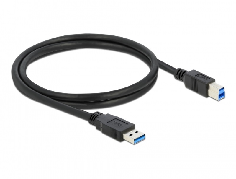 Delock 85069 USB 3.0-A > USB-B apa/apa 3m fekete kábel