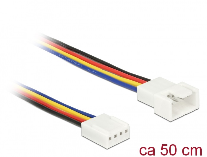 Delock 85362 50cm PWM hűtőventillátor 4-tűs hosszabbító kábel