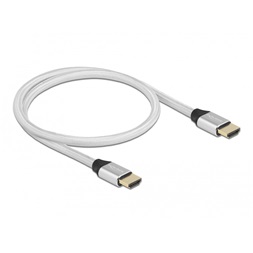 Delock 85365 50cm Ultra nagy sebességű HDMI 48Gbps 8K 60Hz ezüst kábel
