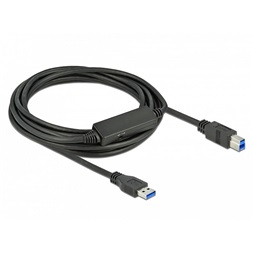 Delock 85379 5m USB 3.2 Gen 1 A - USB B kábel