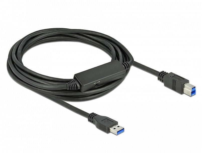 Delock 85379 5m USB 3.2 Gen 1 A - USB B kábel