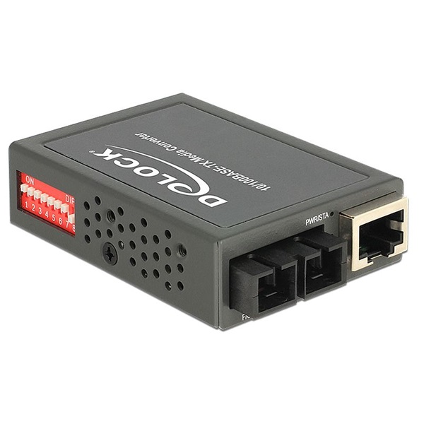 Delock 86443 100Base-FX SC SM 1310nm/30km kompakt médiaátalakító