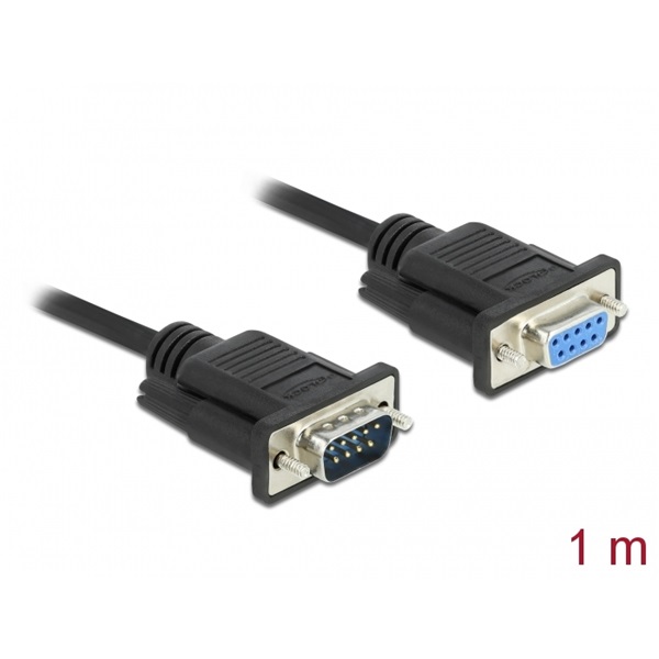 Delock 86578 1 m Sub-D9/RS-232 soros apa-anya kábel