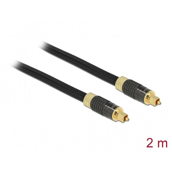 Delock 86593 2m sztenderd TOSLINK apa - apa kábel