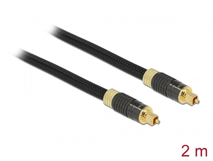 Delock 86593 2m sztenderd TOSLINK apa - apa kábel