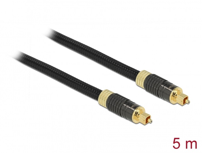 Delock 86595 5m sztenderd TOSLINK apa - apa kábel
