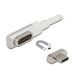 Delock 86703 1,2m Thunderbolt 3 USB-C 4K 60Hz apa - apa hajlított mágneses kábel