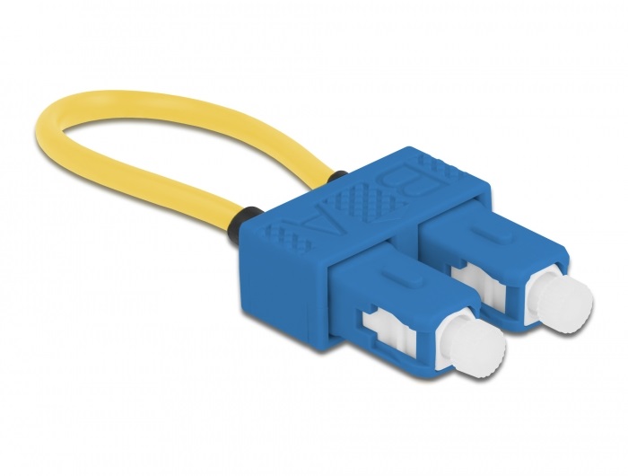 Delock 86920 SC/UPC szimpla mód kék optikai loopback adapter