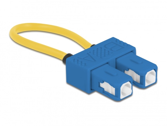 Delock 86920 SC/UPC szimpla mód kék optikai loopback adapter