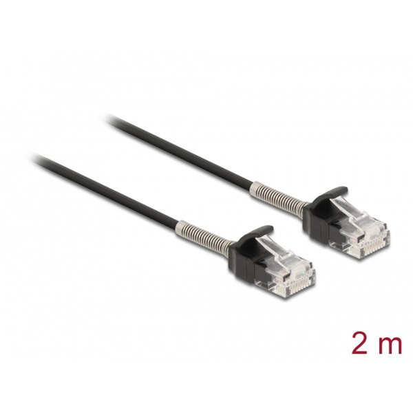 Delock 87018 2m Cat6A RJ45 apa - RJ45 apa görbítés védelemmel ellátott kábel