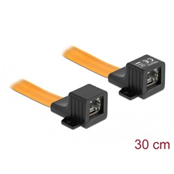 Delock 87031 30cm RJ45 anya - anya FPC ablakon átbújtatható flexibilis szalagkábel