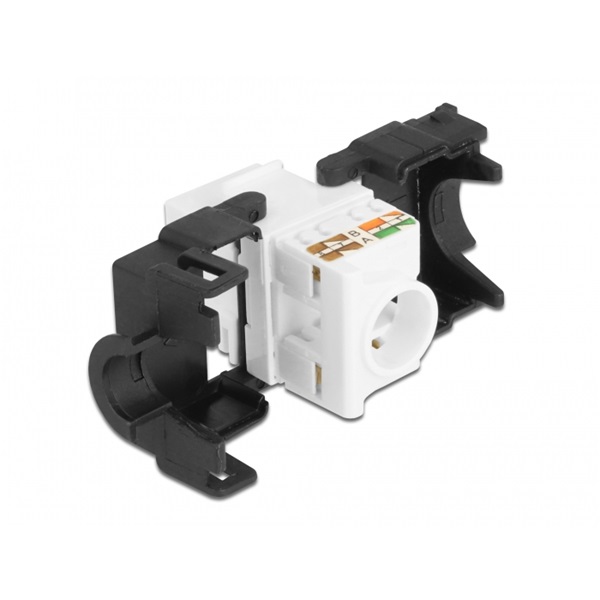 Delock 87034 RJ45 anya - LSA Cat6A eszközmentes 180°-os Keystone modul