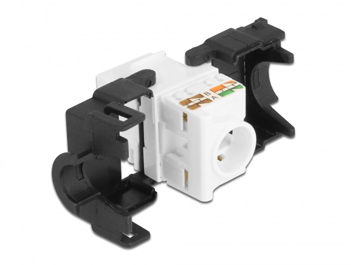 Delock 87034 RJ45 anya - LSA Cat6A eszközmentes 180°-os Keystone modul