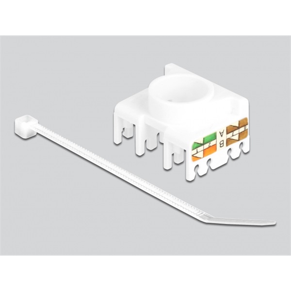 Delock 87034 RJ45 anya - LSA Cat6A eszközmentes 180°-os Keystone modul