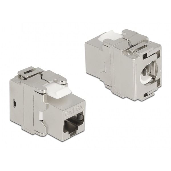 Delock 87036 RJ45 anya - LSA Cat6A eszközmentes 180°-os fém Keystone modul