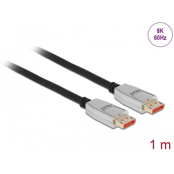 Delock 87040 1m DisplayPort 8K 60Hz kábel