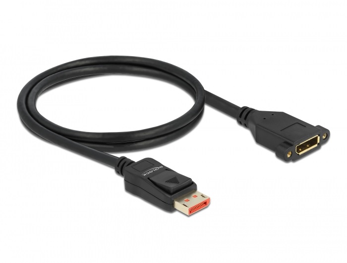 Delock 87095 1m DisplayPort 8K 60Hz apa - rögzíthető anya hosszabbító kábel