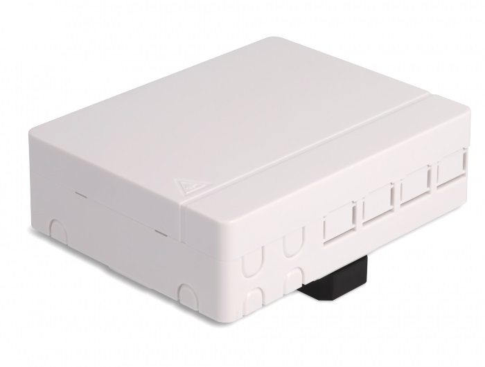 Delock 87141 4xSC Simplex/LC Duplex DIN sínre szerelhető optikai rostkapcsoló doboz