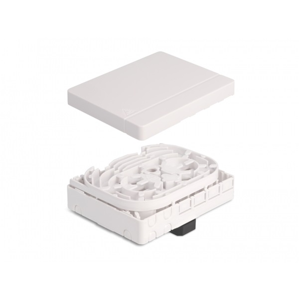 Delock 87141 4xSC Simplex/LC Duplex DIN sínre szerelhető optikai rostkapcsoló doboz