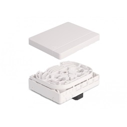 Delock 87141 4xSC Simplex/LC Duplex DIN sínre szerelhető optikai rostkapcsoló doboz