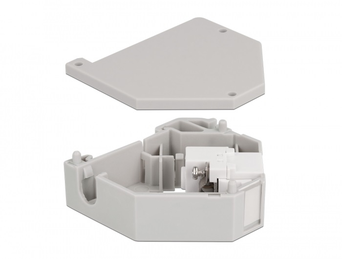 Delock 87159 Keystone IEC antenna anya kapocstest DIN sínre szerelhető adapter