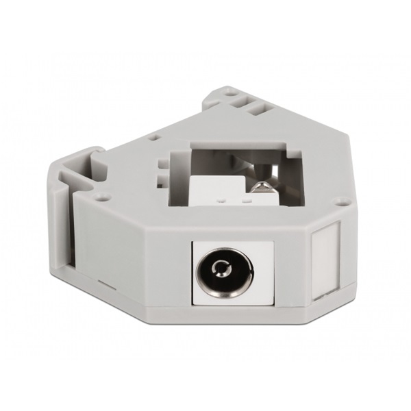 Delock 87159 Keystone IEC antenna anya kapocstest DIN sínre szerelhető adapter